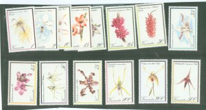 Vanuatu #323-336 Mint (NH) Single (Complete Set) (Flowers)