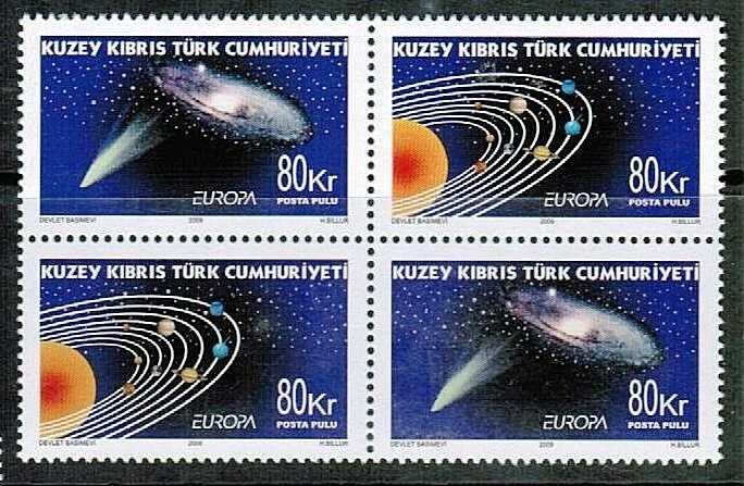 2009 MNH - EUROPA (ASTRONOMY) TWIN SET- TURKISH CYPRUS