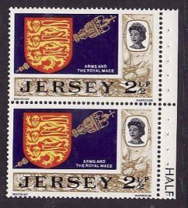 Jersey-Sc#38b- id6-unused NH booklet pane-Royal Mace-1970-5-