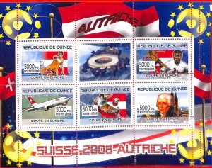 A0698 - GUINEE Guinea - MISSPERF SHEET - SPORT: Football WORLD CUP 2008 Austria