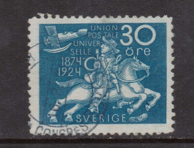 Sweden #218 VF Used With CDS Cancel