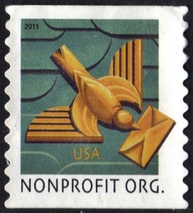 SC#4495 5¢ Art Deco Bird Coil Single (2011) Used