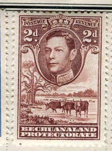 BECHUANALAND; 1938 early GVI Pictorial fine Mint hinged 2d. value