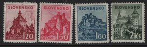 SLOVAKIA  58-61 MINT HINGED SET