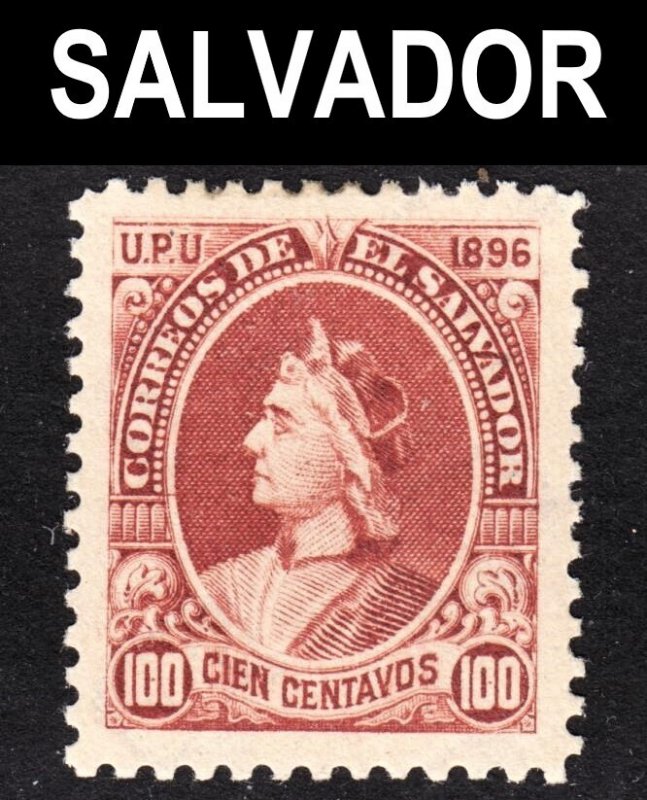 El Salvador Scott 170 wtmk 117 VF mint OG HHR reprint. Key issue. FREE...