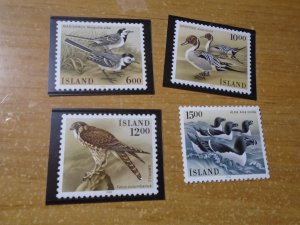 Iceland  #  618-21  MNH   Birds