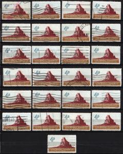 SC#1191 4¢ New Mexico Statehood Singles (1962) Used Lot of 25