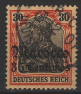 COLLECTION LOT 11198 GERMAN OFFICES IN MOROCCO #38 1906