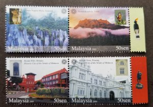 Malaysia World Heritage Sites 2009 Fauna Hornbill Eagle Wildlife (stamp) MNH