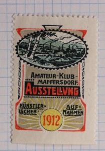 Maffersdorf Amateur artistic recording film club 1912 poster seal ad expo art