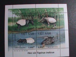 ​VIETNAM 1995 SC#2628-TAPIRUS INDICUS-RARE ANIMALS MNH SHEET -VERY FINE