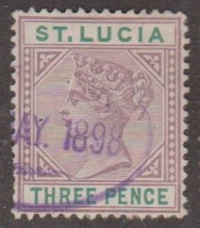 St. Lucia Scott #32 Stamp - Used Single