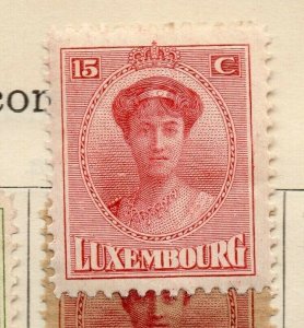 Luxemburg 1921 Early Issue Fine Mint Hinged 15c. NW-191778