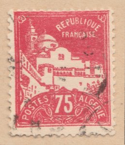 FRENCH COLONY ALGERIA 1926 75c Used Stamp A29P25F33156-