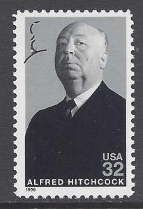 3226 Catalog # Alfred Hitchcock Legends of Hollywood Single 32 Cent Stamp