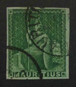 MOMEN: MAURITIUS SG #27 1858-62 IMPERF USED XF £200+ LOT #63938