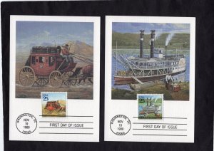 2434-2437 UPU Congress,  set/4 FDC USPS Cards