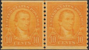 U.S. 600-603 FVF NH Line Pairs (12820) 