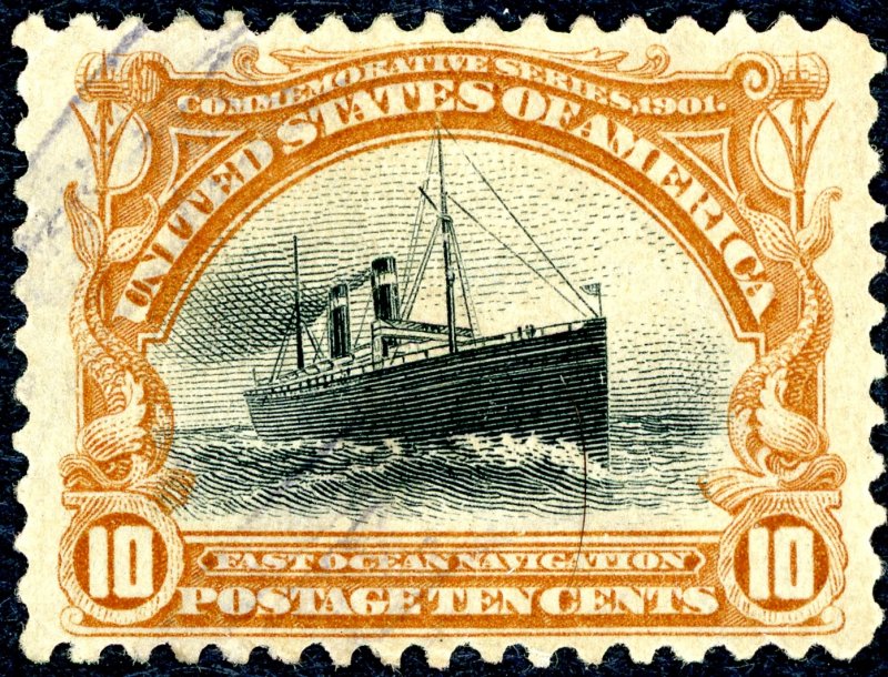 #299 – 1901 10¢ Pan-American Exposition. Used VF/XF.