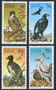 South West Africa 373-376,MNH. Birds of Prey,1975.Falcon,Eagles,Egyptian Vulture