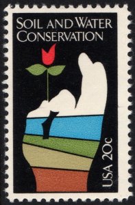 SC#2074 20¢ Soil and Water Conservation Single (1984) MNH