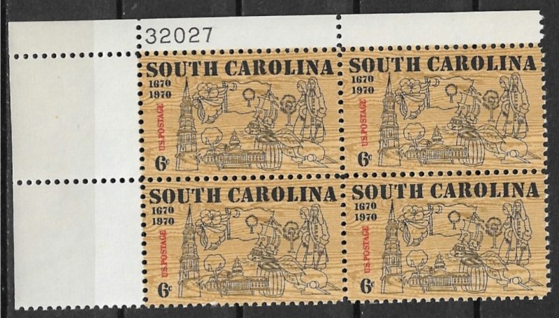 1970 Sc1407 6¢ South Carolina 300th Anniv.  MNH PB4