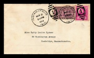 VINTAGE AIRMAIL COVER SPECIAL DELIVERY INDIANAPOLIS TO CAMBRIDGE MA 1940 CANCELS