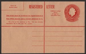 CHRISTMAS ISLANDS Postal Stationery 1958 Registered Envelope QEII 30c. ACSC CI1.