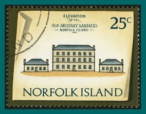 Norfolk Island 1975 Buildings IV, 25c used  #168,SG145