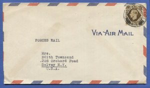 GB UK Sc 248 1 sh KGVI on cover FIELD POST OFFICE BERLIN, GERMANY to USA