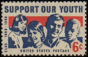 United States 1342 - Mint-NH - 6c Support Our Youth (1968)