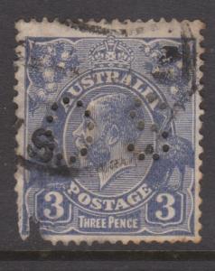 Australia KGV Sc#72 Used Fault