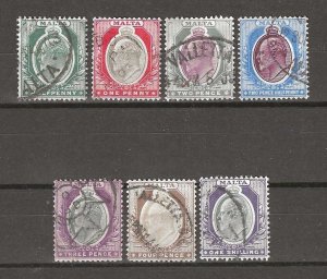 MALTA 1903/04 SG 38/44 USED Cat £40