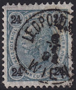 Austria - 1890 - Scott #59 - used - LEOPOLDSTADT WIEN pmk