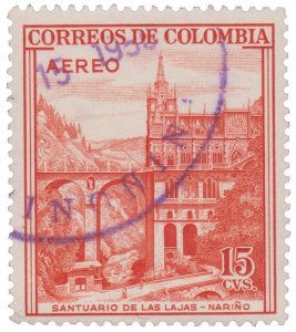 COLOMBIA 1954 SCOTT # C241. USED. # 1