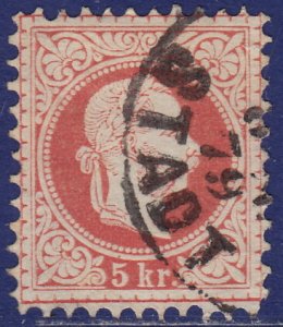 Austria - 1874 - Scott #36b - used - perf. 10 1/2