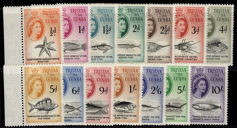 TRISTAN DA CUNHA QEII SG28-41, complete set, NH MINT. Cat £75. 