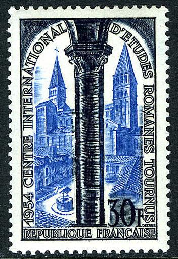 France 726, MNH. St. Philibert Abbey, Tournus, 1954