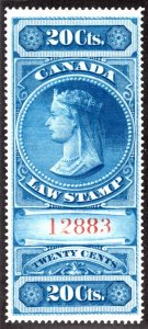 FSC2, van Dam, 20c, MNHOG, p12, Federal Supreme Court, 1876 Victoria, Ca