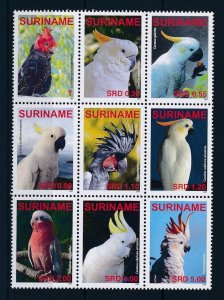 [SU1449] Suriname Surinam 2007 Birds Parrots MNH