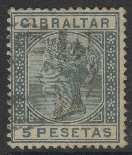 Gibraltar SG33 1889 5p Gris pizarra-Usado 