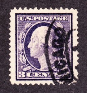 US 376 3c Washington Used XF Jumbo (001)