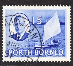 North Borneo Scott 251 F to VF used.  FREE...