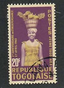 Togo; Scott 425; 1962;  Precanceled; NH