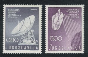 Yugoslavia Satellite Communications Station Space 2v 1974 MNH SG#1612-1613