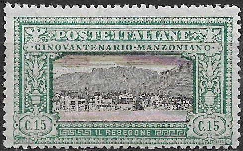 1923 Italy 166 15c Mt. Resegone MNH