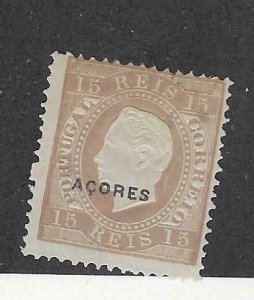 Azores #47  15r lilac brown (MH) CV $67.50