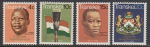 Transkei 1-4 Independence mnh