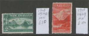 New Zealand 1906 SG 328 &329 fresh but GD 