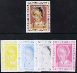 Guinea - Conakry 1997 Princess Diana 200f series #5 imper...